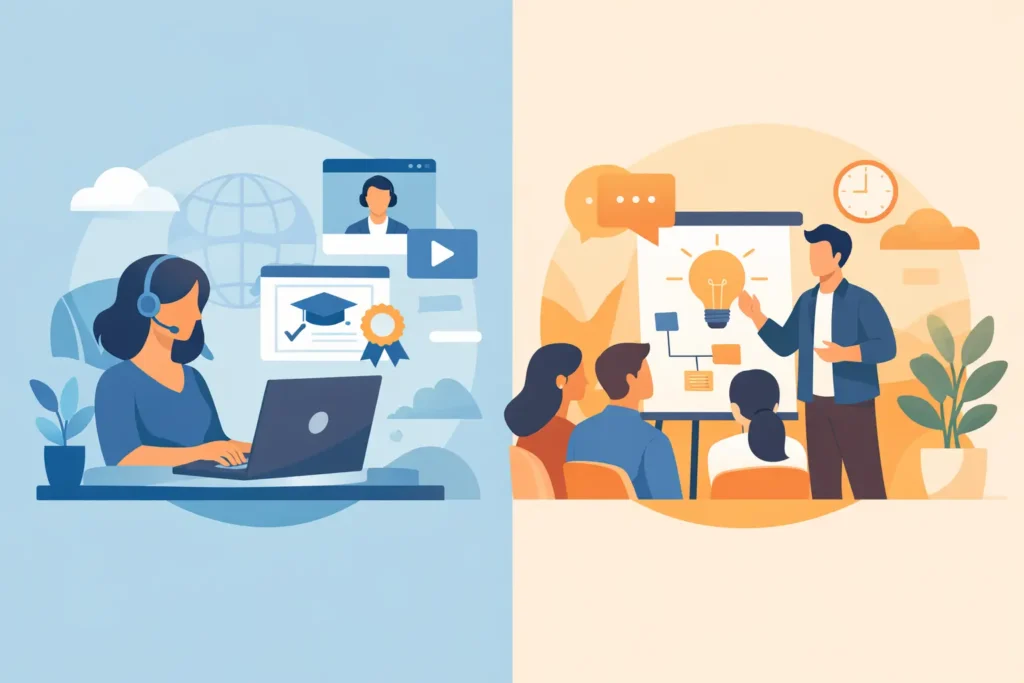 Online Certification Versus Workshops